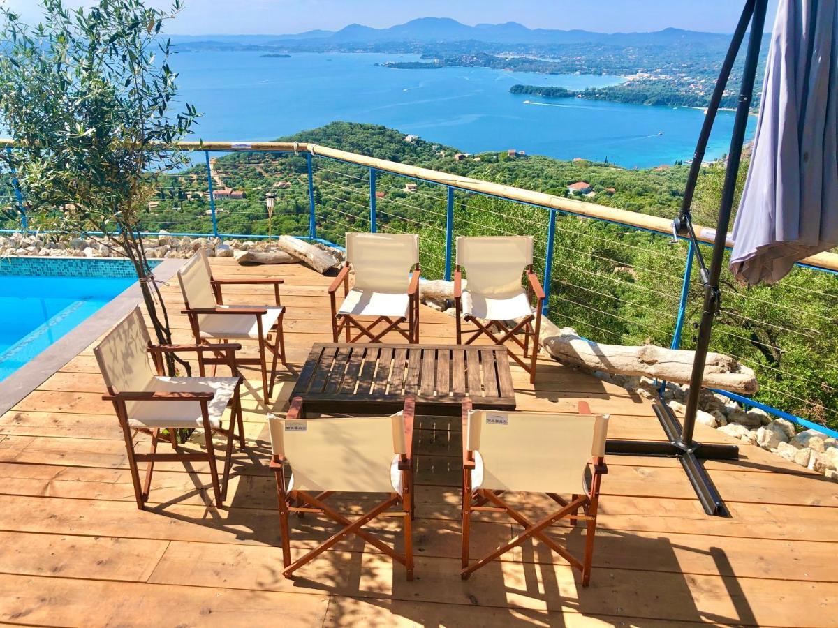 House Tanna Of Villa Intaba Spectacular Sea Views Corfiot Riviera Spartilas Corfu Island Greece Close To Ipsos Beach Spartylas 외부 사진
